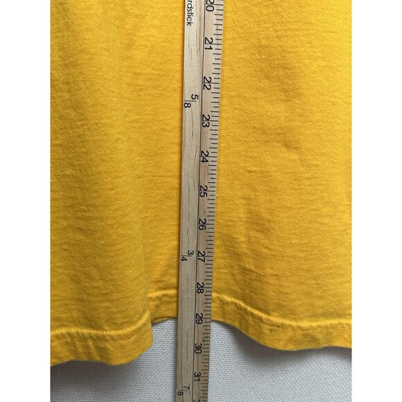 Men's LSU Tigers Long Sleeve Shirt Size XL Graphic Front Yellow Y2K Vtg. - Picture 4 of 6